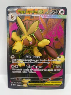 Mega Lopunny ex Ultra Rare Pokemon TCG Phantasmal Flames 115/094 - Image 1