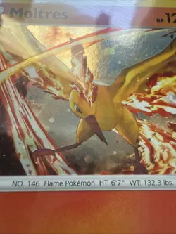 Pokemon - Moltres - Brilliant Stars 021/172 - HD cosmos Promo - Image 2