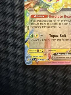 Pikachu Ex 57/191 Double Rare Pokemon Surging Sparks - Image 4