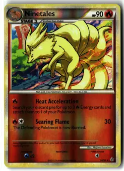Ninetales ⭐ 20/95 Reverse Holo Rare HGSS Unleashed 2010 Pokemon NM/LP - Image 1