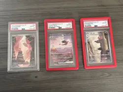 Pokemon 151 Charmander, Charmeleon, Charizard PSA 10 Gem Mint Japanese Set - Image 1