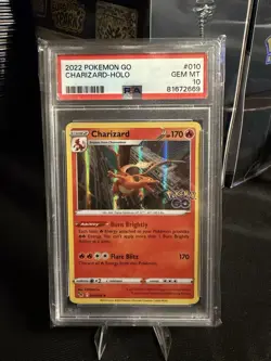 Charizard 010/078 PSA 10 GEM MT Pokemon GO Holo English - Image 1