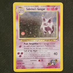 Sabrina's Gengar 14/132 — Pokemon Gym Heroes (2000) — Holo — LP - Image 1