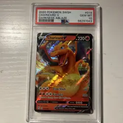 CHARIZARD V DARKNESS ABLAZE HOLO 019/189 PSA 10 POKEMON - Image 1
