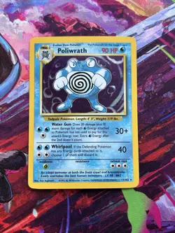 Pokemon TCG - POLIWRATH - 13/102 - HOLO RARE - UNLIMITED - BASE SET 1999 - MP/LP - Image 1