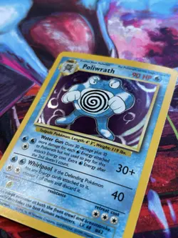 Pokemon TCG - POLIWRATH - 13/102 - HOLO RARE - UNLIMITED - BASE SET 1999 - MP/LP - Image 2