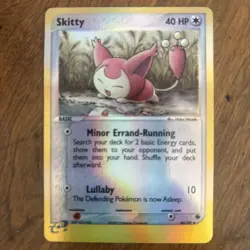 Skitty 44/109 Pokemon Ruby and Sapphire Reverse Holo Excellent Condition - Image 1