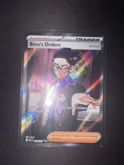 Boss’s Orders 256/217 Ultra Rare Full Art Pokemon TCG Ascended Heroes NM - Image 1