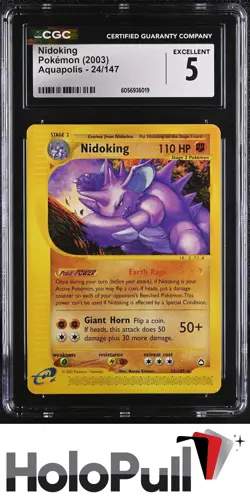 Pokemon TCG 2003 Aquapolis Nidoking #24/147 - Image 1