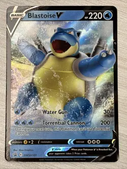 Blastoise V SWSH101 Black Star Promo Pokemon TCG Sword & Shield HOLO - NM - Image 2