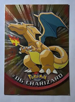 Pokemon TCG, Charizard, Topps, #06, Rainbow, MP - Image 1