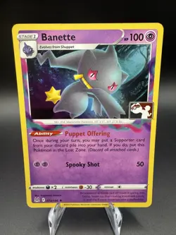 Banette 073/196 Prize Pack Series 3/Lost Origin Pokemon TCG Clean Cosmo Holo NM - Image 1