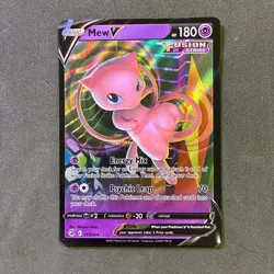 2021 Pokemon Fusion Strike Mew V 113/264 LP SEE PHOTOS - Image 1
