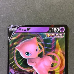 2021 Pokemon Fusion Strike Mew V 113/264 LP SEE PHOTOS - Image 2