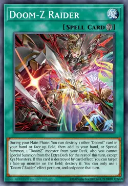 Yugioh DOOD-EN057 - Doom-Z Raider - Super Rare - Image 1