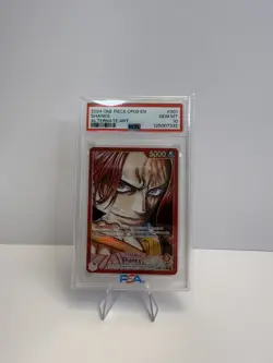 One Piece OP09-001 Shanks Alt Art Leader Alternate Parallel English Eng PSA 10 - Image 1