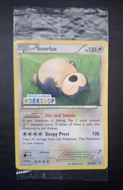 Pokemon TCG Snorlax Build a Bear Promo Card New/Sealed - Image 1