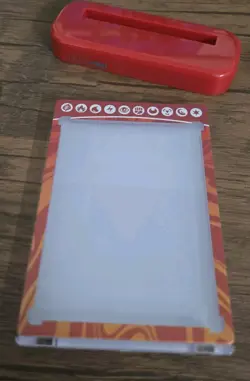 Pokemon Ultra Pro Magnetic Card Protector Case w Display Base Stand Fire Energy - Image 2