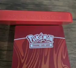 Pokemon Ultra Pro Magnetic Card Protector Case w Display Base Stand Fire Energy - Image 4