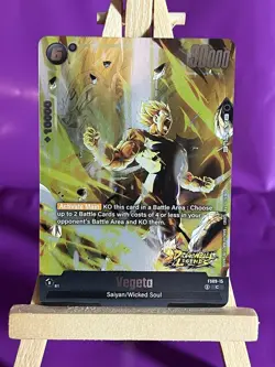 Vegeta FS09-15 Foil DB Legends Stamp Dragon Ball Super Card Game | Free Shipping - Image 1