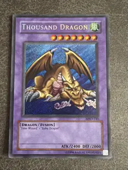 Konami Thousand Dragon Metal Raiders MRD-143 Secret Fusion Holo 2400/2000 Card - Image 1
