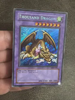 Konami Thousand Dragon Metal Raiders MRD-143 Secret Fusion Holo 2400/2000 Card - Image 2