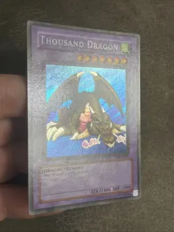 Konami Thousand Dragon Metal Raiders MRD-143 Secret Fusion Holo 2400/2000 Card - Image 3