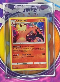 🔥2018 Pokemon Card Sun & Moon - Dragon Majesty Holo Charizard #3 Sleeved 🔥📈 - Image 5