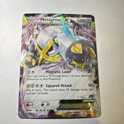 Pokemon Metagross EX XY34 XY Basic 180 HP Promo Holo Shiny Card - Image 1