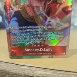 Monkey D Luffy OP12-015 SR Alternate Art English One Piece Card Game - Image 3
