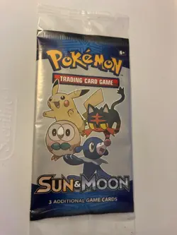 POKEMON TRADING CARD GAME NIP SUN & MOON 3 ADDITIONAL CARDS SEALED - Image 1