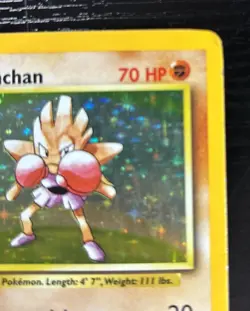 Hitmonchan - 7/102 - Pokemon Card Base Set Unlimited Holo Rare MP - Image 2