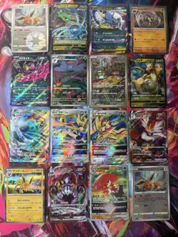Pokemon 16 Card Lot nm V Max Mega Amazing Ex HOLO Rare Hits Only F80 - Image 1