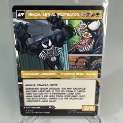MTG Magic 0224 Venom Lethal Protector Eddie Brock Mythic Borderless Panel Card - Image 1
