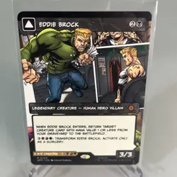 MTG Magic 0224 Venom Lethal Protector Eddie Brock Mythic Borderless Panel Card - Image 2