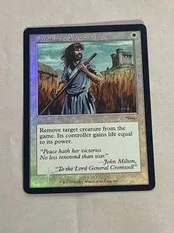 MTG FNM FOIL Swords to Plowshares Magic the Gathering - Image 1