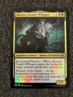 Magic The Gathering MTG - Shessra, Death's Whisper Foil - AFR - Image 1
