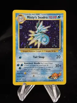 Misty's Seadra #9 Holo Prerelease Gym Heroes 2000 Pokemon LP 💦 - Image 1