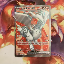 Reshiram ex 158/086 Ultra Rare Full Art Pokemon TCG White Flare NM - Image 1