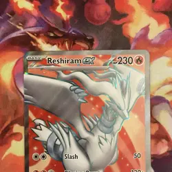 Reshiram ex 158/086 Ultra Rare Full Art Pokemon TCG White Flare NM - Image 2