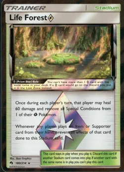 Pokemon - Life Forest Prism Star 180/214 SM Lost Thunder LP - Image 1