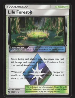 Life Forest Prism Star 180/214 Prism Rare Pokemon SM - Lost Thunder - Image 1