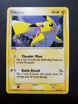 2006 Pokemon EX Holon Phantoms Pikachu #78/110 MP - Image 1