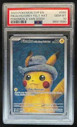 2023-25 Pokemon SV Black Star Promos SVP EN Pikachu #085 PSA 10 - Image 1
