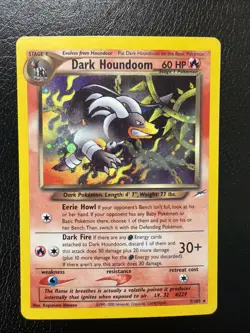 Pokemon TCG Dark Houndoom 7/105 Neo Destiny Holo Unlimited MP - Image 1