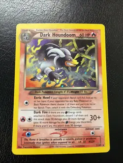 Pokemon TCG Dark Houndoom 7/105 Neo Destiny Holo Unlimited MP - Image 2