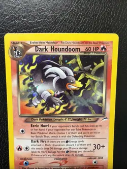 Pokemon TCG Dark Houndoom 7/105 Neo Destiny Holo Unlimited MP - Image 3