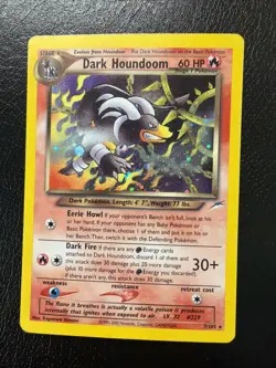 Pokemon TCG Dark Houndoom 7/105 Neo Destiny Holo Unlimited MP - Image 4