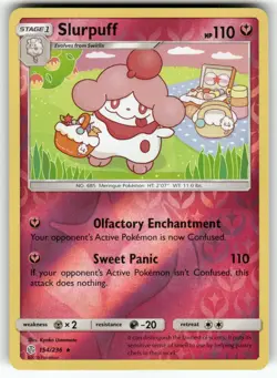 Slurpuff SM - Cosmic Eclipse Reverse Holo Rare Pokemon Lightly played - Image 1