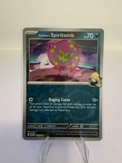 Cynthia's Spiritomb 129/182 Reverse Holo Pokemon Destined Rivals - Image 1